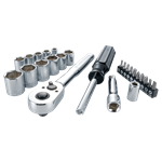 Juego de 24 piezas crique Craftsman, accesorios y tubos 3-8 pulgadas - Sistema MM