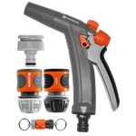 Set inicial Gardena 1-2 pulgadas pistola y llavero OGS